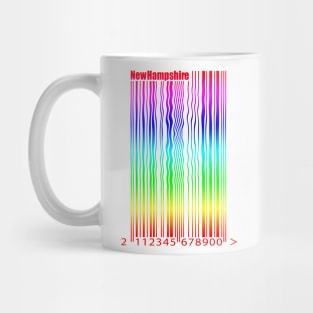 Rainbow barcode Mug